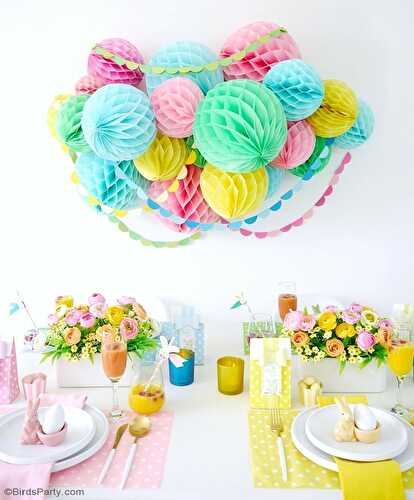 Party Ideas | Party Printables Blog: My Pastel Easter Brunch Tablescape
