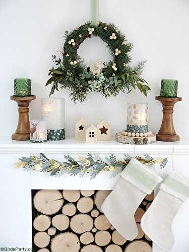 Party Ideas | Party Printables Blog: Neutral Farmhouse DIY Christmas Décor 