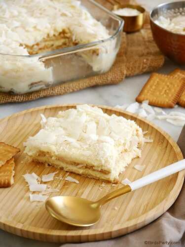 Party Ideas | Party Printables Blog: No-Bake Coconut Pudding Recipe