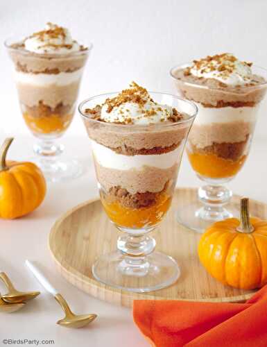 Party Ideas | Party Printables Blog: No-Bake Pumpkin Spice Parfaits Recipe