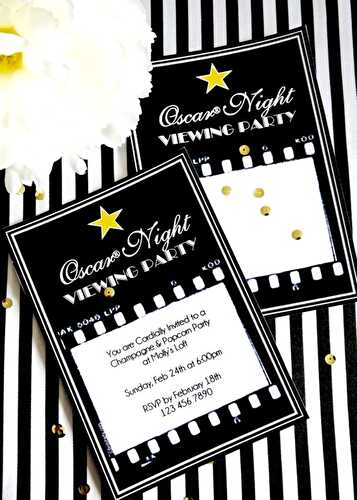 Party Ideas | Party Printables Blog: Oscars Viewing Party Ideas | DIY Popcorn Bar & Printables