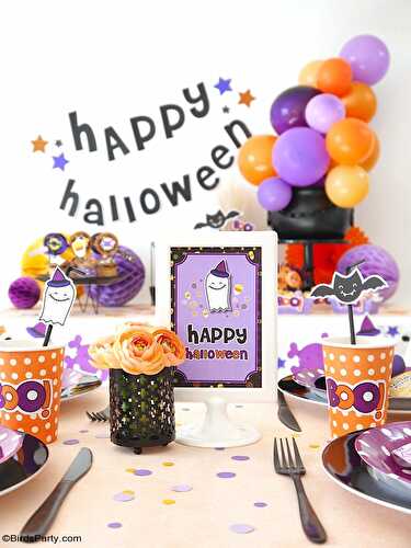 Party Ideas | Party Printables Blog: Our Cute Candy Corn DIY Halloween Party Decorations and Ideas
