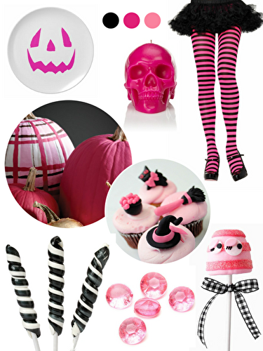 Party Ideas | Party Printables Blog: Pink and Black Halloween Party Ideas