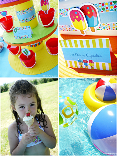 Party Ideas | Party Printables Blog: Pool Party Ideas & Kids Summer Printables