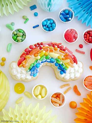 Party Ideas | Party Printables Blog: Rainbow Cookie Cake Recipe