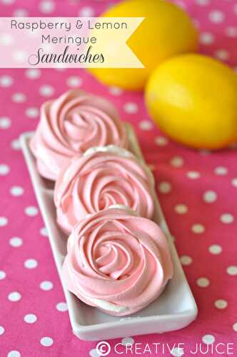 Party Ideas | Party Printables Blog: Raspberry & Lemon Meringue Sandwiches Recipe