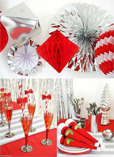 Party Ideas | Party Printables Blog: Red and Silver Christmas Holiday Brunch Ideas + $100 Giveaway 🎁