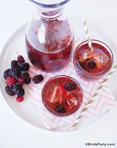 Party Ideas | Party Printables Blog: Red Berries Healthy & Skinny Iced Tea Recipe