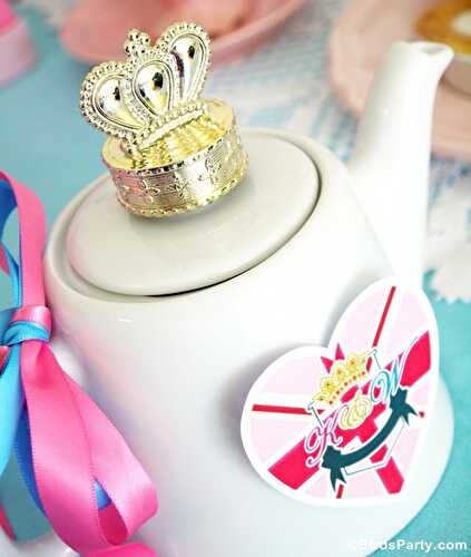 Party Ideas | Party Printables Blog: Royal High Tea Party with a British Shabby-Chic Vibe