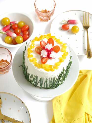 Party Ideas | Party Printables Blog: Smoked Salmon & Cream Cheese Savory Cake Recipe