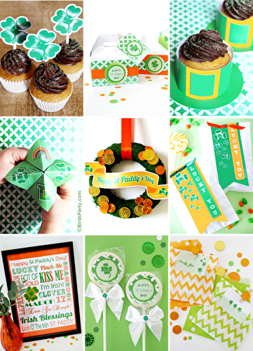 Party Ideas | Party Printables Blog: St Patrick's Day | Bumper Pack of Free Party Printables
