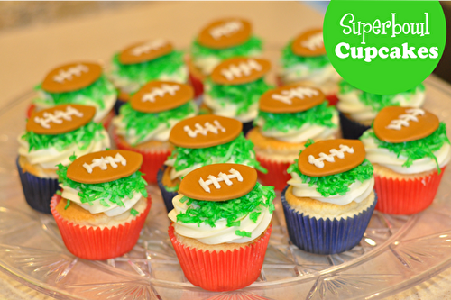 Party Ideas | Party Printables Blog: Super-Easy Super-Bowl Cupcakes Recipe