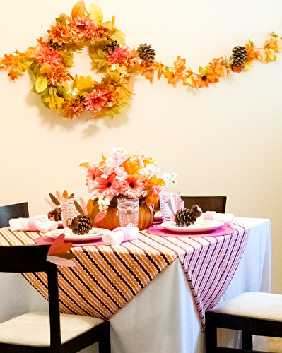 Party Ideas | Party Printables Blog: Thanksgiving Sugar & Spice Kids Party Tablescape