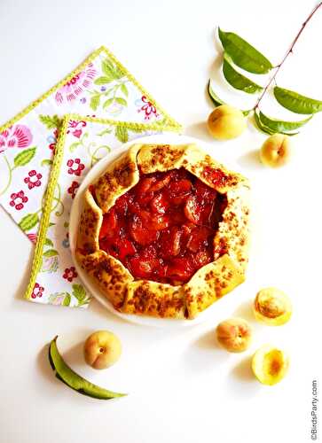 Party Ideas | Party Printables Blog: The Easiest Peach & Raspberry Galette Recipe