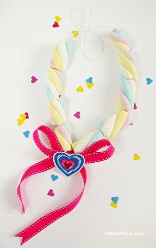 Party Ideas | Party Printables Blog: Valentine's Crafts for Kids | DIY Marshmallow Necklace