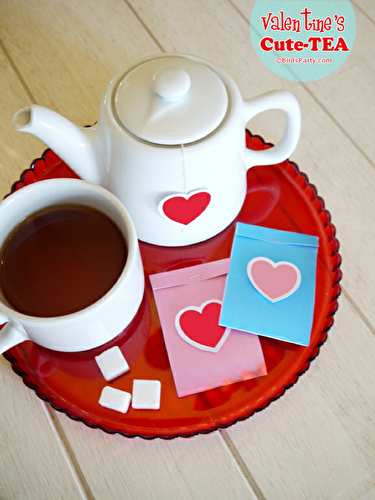 Party Ideas | Party Printables Blog: Valentine's Day Cute-TEA with Free Printables