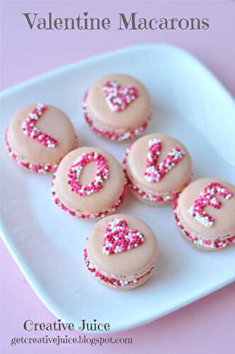 Party Ideas | Party Printables Blog: Valentine's Day Love Sprinkle Macarons Recipe