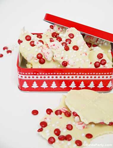 Party Ideas | Party Printables Blog: White Chocolate and Peppermint Bark Recipe