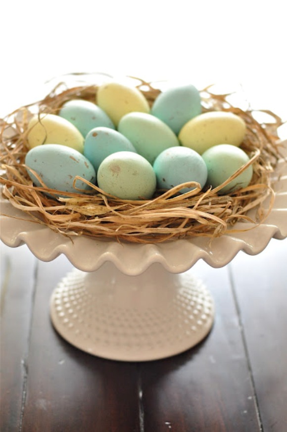 How To Craft Robin Blue Painted Easter Eggs