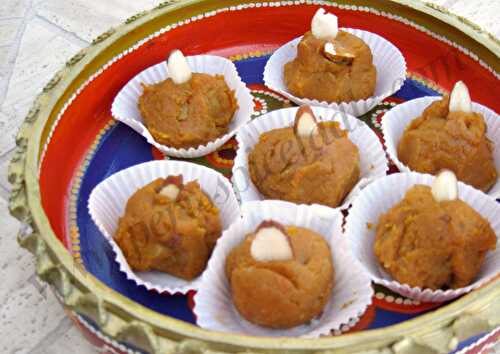 Diwali-inspired Almond and Pumpkin Fudge