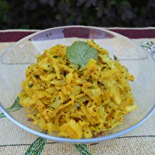 Warm Cabbage and Coconut Slaw