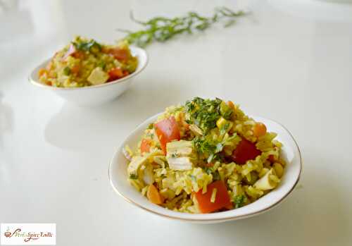 Chicken and Vegetable Brown Rice 'Rainbow' Pulao
