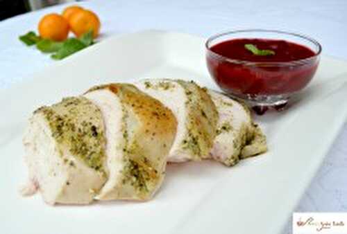 Citrus Mint Turkey with Lightly Spiced Cranberry Sauce