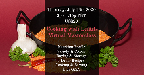 Cooking with Lentils - Virtual Masterclass - Peri's Spice Ladle