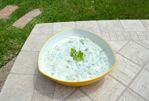 Parsley and Potato Raita, a Refreshing Yogurt Salad