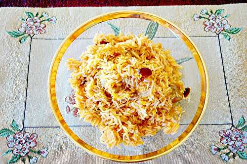 Shirini Murgh Polo - Chicken Rice Pilaf (Persian)