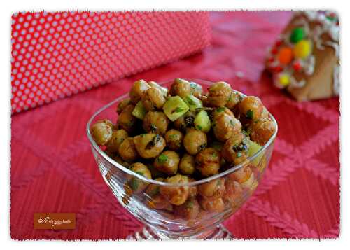 Spicy Roasted Chickpeas and Cucumber Chaat - An Elegant Appetizer - Peri's Spice Ladle