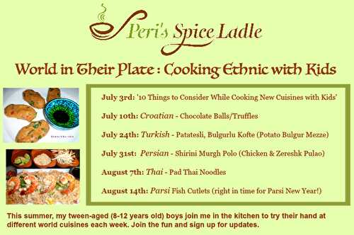 World in Their Plate: Cooking Ethnic with Kids