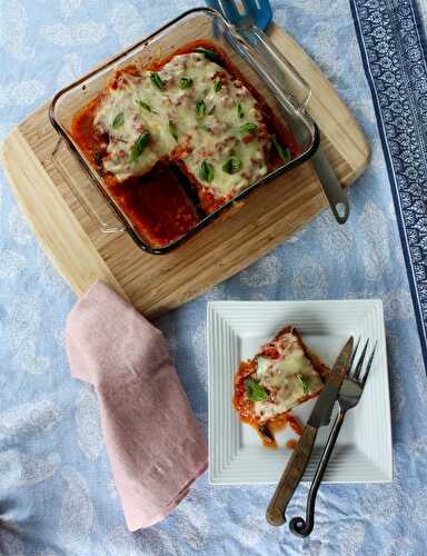 Eggceptional Eggplant Parm (so cheesy - literally and figuratively!)