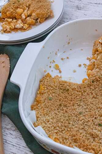 Creamed Corn Casserole With Bread Crumbs | Piece of Lulu