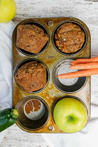 Healthy Jumbo Breakfast Muffins | Piece of Lulu