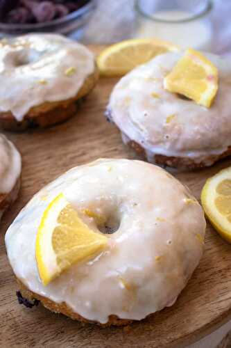 Lemon Blueberry Baked Donuts