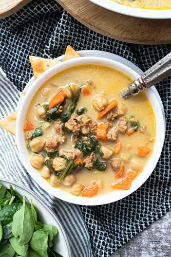 Chickpea Soup with Sausage Recipe