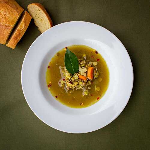 Recipe: Curried Hearty and Spicy Sprouted Lentils Soup