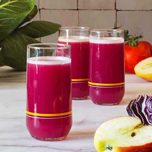 Red Cabbage Juicing + Purple Cabbage Juice Recipe