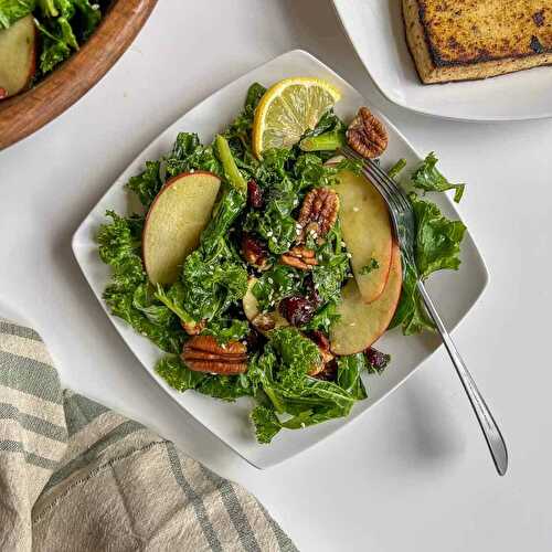 Vegan Kale Salad (The Best Fall Kale Crunch Salad)