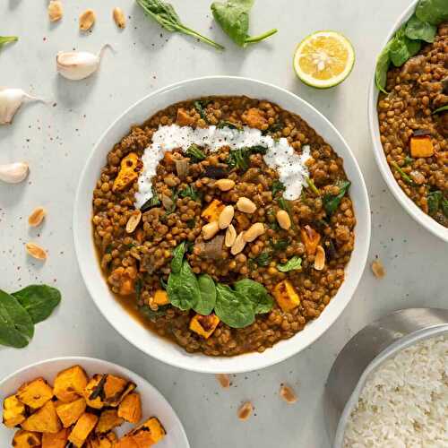 Vegan Lentil Curry without Coconut Milk