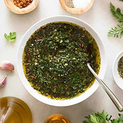 Carrot Tops Chimichurri - Argentinean Style