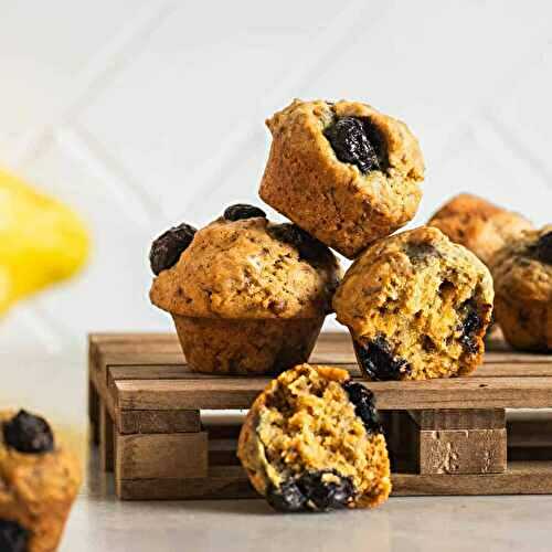 Easy & Quick Mini Blueberry Muffins (Back to School, Dairy-Free)