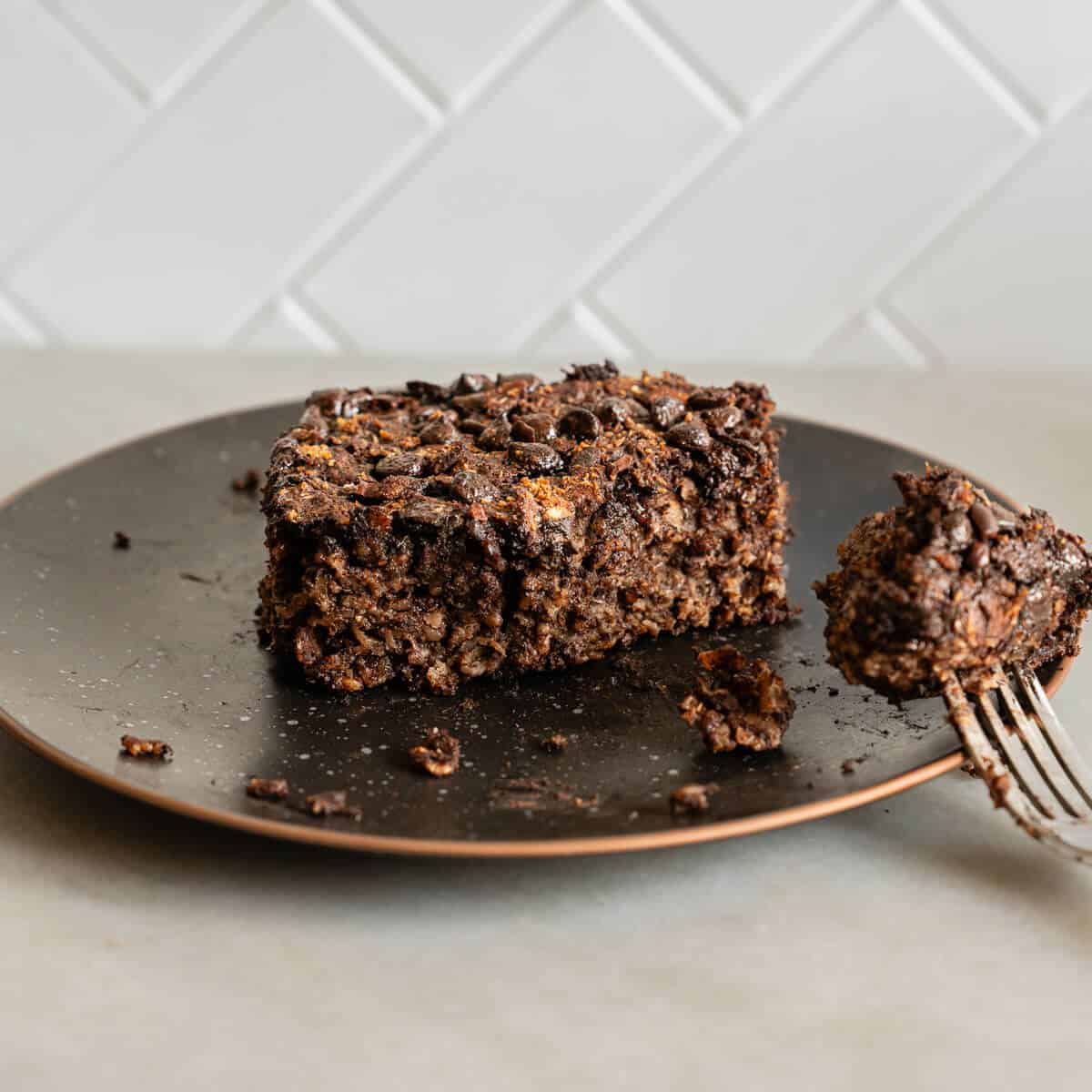 Easy Baked Chocolate Oatmeal Recipe (No Banana)