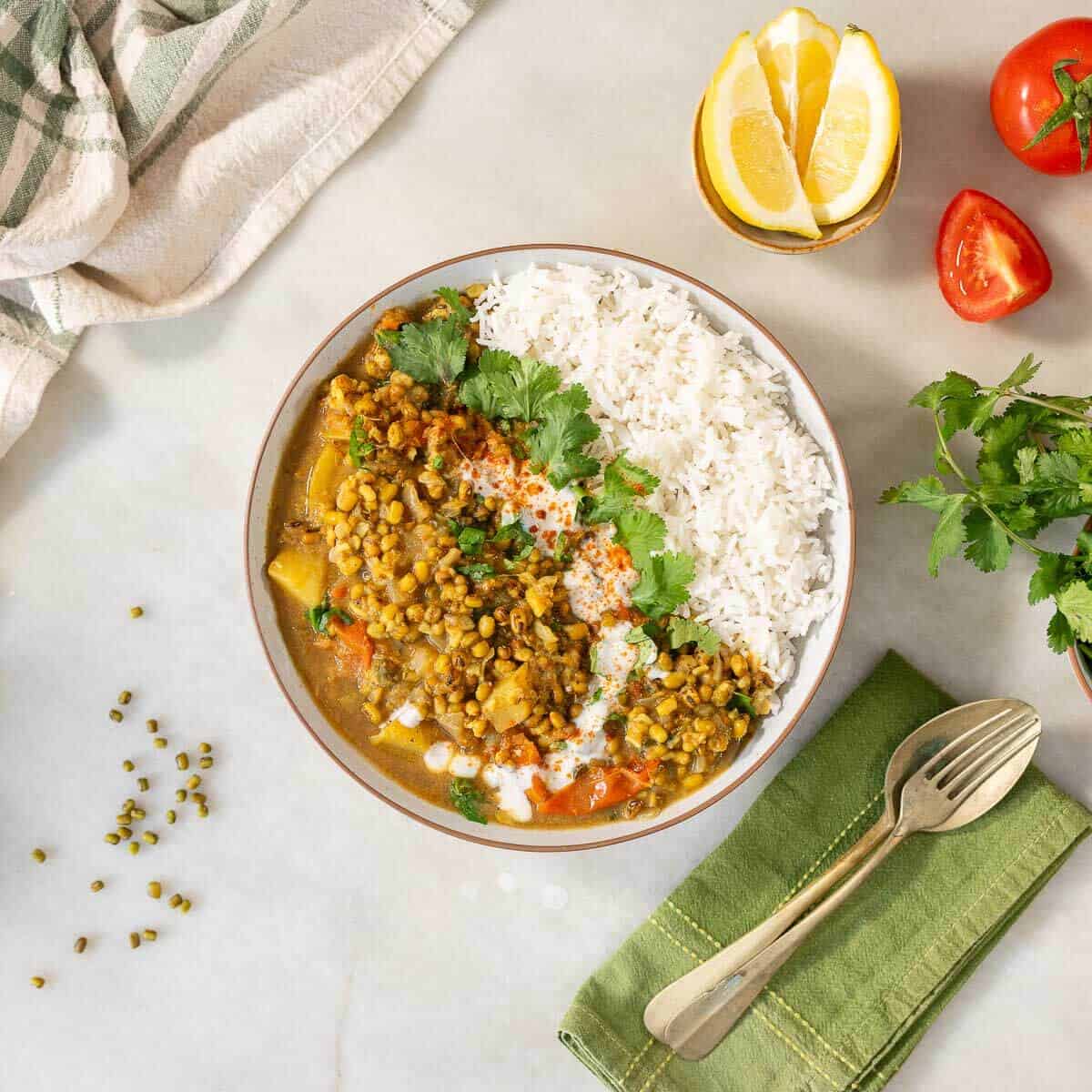Mung Bean Dal (Instant-Pot)