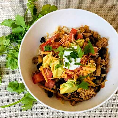 Tangy Turkey Taco Bowl