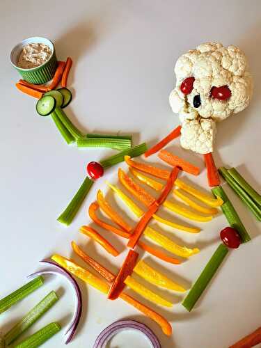 Skeleton Veggie Tray