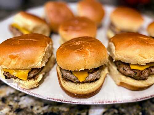 The Easiest Turkey Burger Sliders