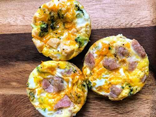 The Best Mini Egg Bites with Ham & Cheese