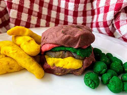 Fun Play Dough Activity: DIY Burgers and Fries